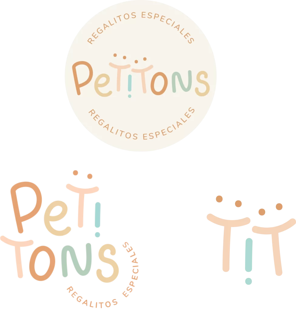 set de logos marca infantil