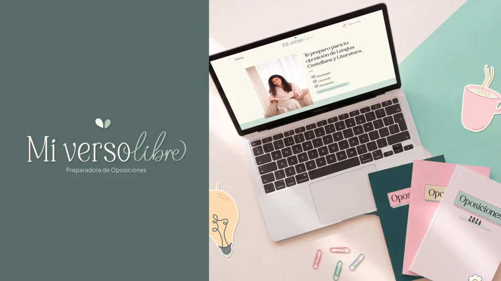 marca con lettering logo