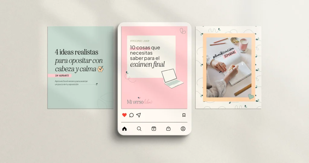 marca con lettering redes sociales